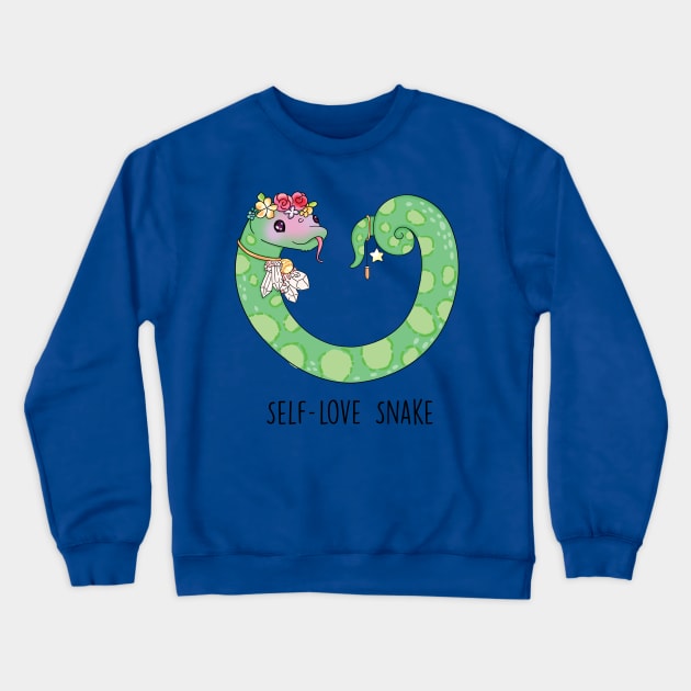 Self Love Snake Crewneck Sweatshirt by SuperrSunday